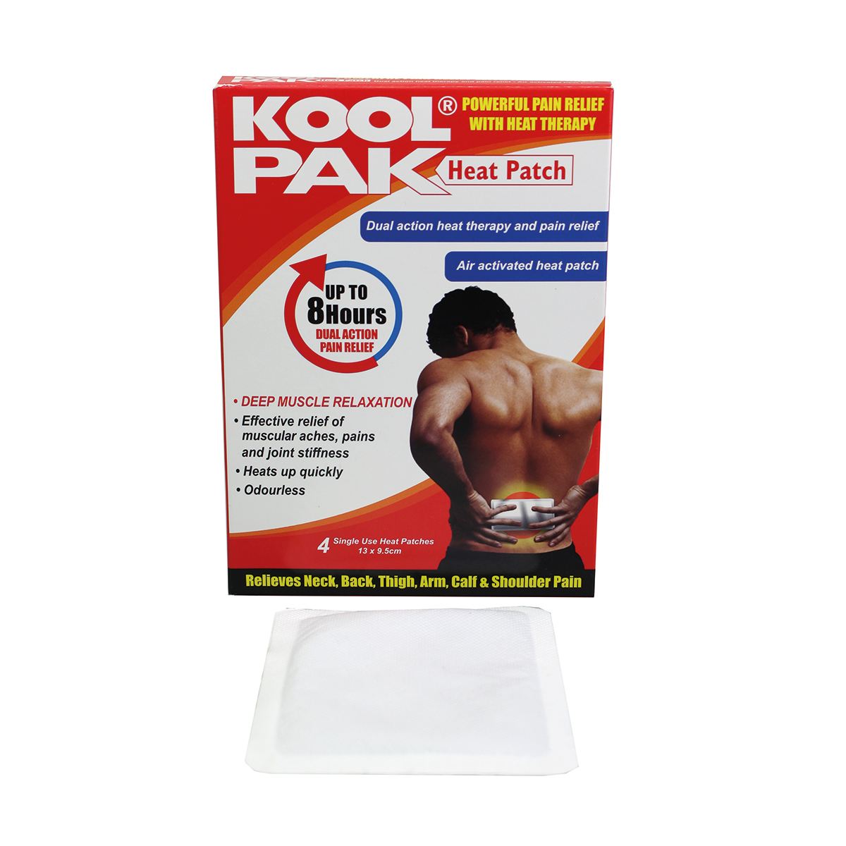 Box of 36 Packs of 4 13 x 9.5cm KoolPak® Heat Patch